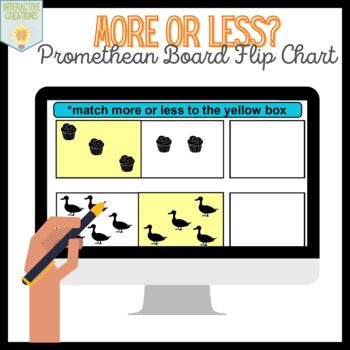 Preview of More or Less?      { Promethean Board }