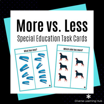 Preview of More vs. Less Special Education Task Cards