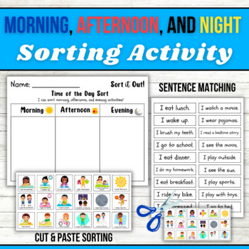 Morning Afternoon Evening Worksheets Teaching Resources Tpt