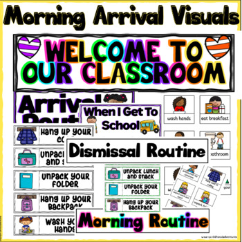 Preview of Morning Arrival Routines and Rules for 3K, Pre-K, Preschool and Kindergarten