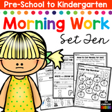 Morning BOOSTER Work: Preschool to Kindergarten - Set Ten