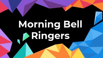 Preview of Morning Bell Ringer