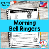 Morning Bell Ringers for 3rd and 4th Grade:  Full Year