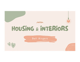 Morning Bell Work | Housing & Interiors