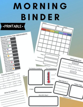 Preview of Morning Binder