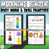 Morning Binder, Calendar and Busy Work - Special Education