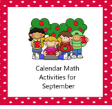 Smartboard Calendar Math Activities September