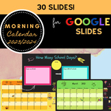 Morning Calendar for Google Slides