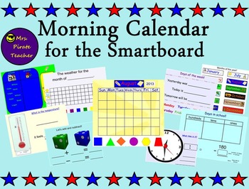Preview of Morning Calendar for the Smartboard
