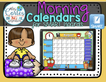 Preview of Morning Calendars For SMART Board