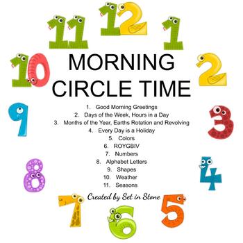 Morning Circle Time by Set in Stone | Teachers Pay Teachers