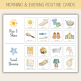 Morning & Evening Routine Cards & Charts for Home Use