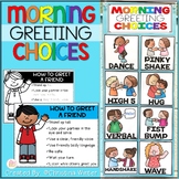 Morning Greeting Choices - Morning Greetings with Social Distancing
