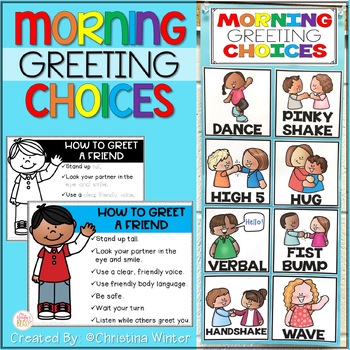 Preview of Morning Greeting Choices Signs