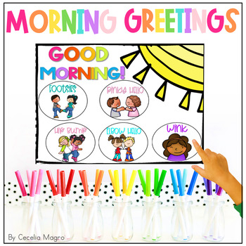 Preview of Morning Greeting Choices Morning Meeting Classroom Greetings