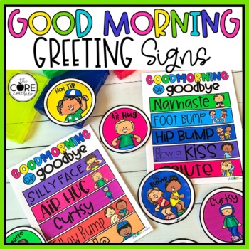 Preview of Morning Greeting Choices - Classroom Greeting Signs - Back to School
