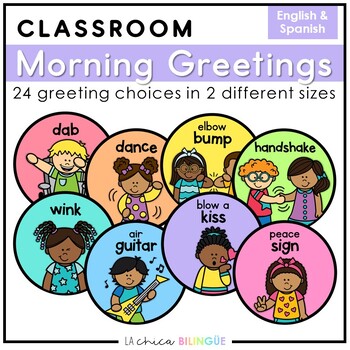 Preview of Morning Greeting Choices | English & Spanish