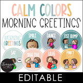 Morning Greeting Choices - Modern Calm Colors Morning Gree