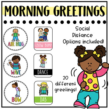 Preview of Morning Greeting Choices - Social Distancing Options!