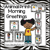 Morning Greeting Choices with Jungle Theme