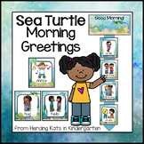 Morning Greeting Choices with Sea Turtle Theme