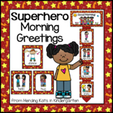 Morning Greeting Choices with Superhero Theme
