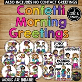 Morning Greeting Signs for Social Distance Greeting Minimal Contact Hand Signals