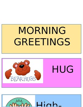 Preview of Morning Greetings