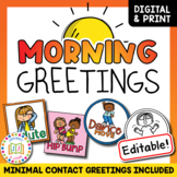 Morning Greetings & Brain Breaks | Editable
