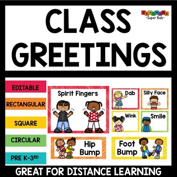 morning greetings choice cards signs by teaching superkids tpt