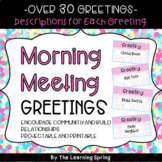 Morning Greetings - Community and Relationship Building +30