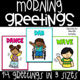 Morning Greetings Posters l Morning Greeting Signs