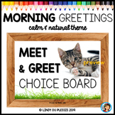 Morning Greetings with Photos (Calm and Natural Classroom Decor)
