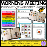 Morning Work Calendar Interactive Binder for Autism and Special Education