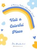 (K-5th) Morning Meeting Guided Meditation Script with Art: Colorful Place