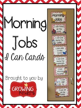 Preview of Morning Jobs: I Can Cards