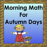 Morning Math for Autumn Days