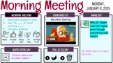 Morning Meeting 1 - 17 (Semester 1) Video, Quote, Poll- Sa
