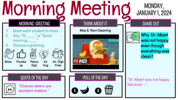 Preview of Morning Meeting # 17- Safety - SEL