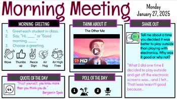 Preview of Morning Meeting # 20 -  Trust & Optimism - SEL