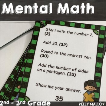 Preview of Fsdeals Summer School Math Activities 2nd 3rd Grade Mental Math Games 