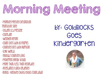 Preview of Morning Meeting Activboard Flipchart