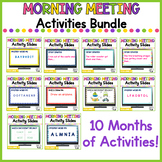 Morning Meeting Activities Bundle
