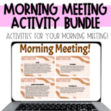 Morning Meeting Activities Bundle | Brain Breaks | Upper E