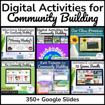 Preview of Morning Meeting Activities | Digital Community Building BUNDLE