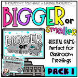 Morning Meeting Activities - Digital Games - Compare Sizes