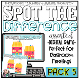 Morning Meeting Activities - Digital Games - Spot the Difference