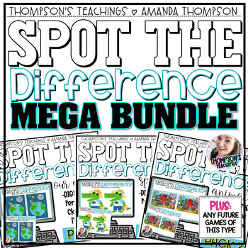 Preview of Morning Meeting Activities - Digital Games - Spot the Difference BUNDLE