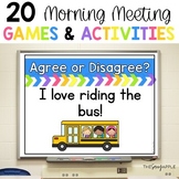 Morning Meeting Activities Games Slides Sharing Questions