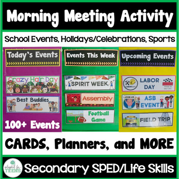 Preview of Morning Meeting Activities for Secondary SPED